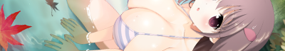 とらのあなさんのお風呂ポスター：寝湯で座ってる由暉ちゃん